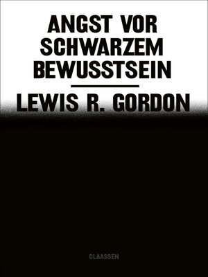 cover image of Angst vor Schwarzem Bewusstsein